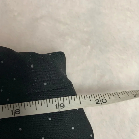 Elle black/white polka dot tiered bottom top size Large spaghetti straps - Picture 6 of 10